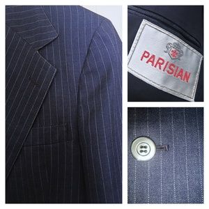 VTG Parisian | Two-button Pinstripe Suit Jacket